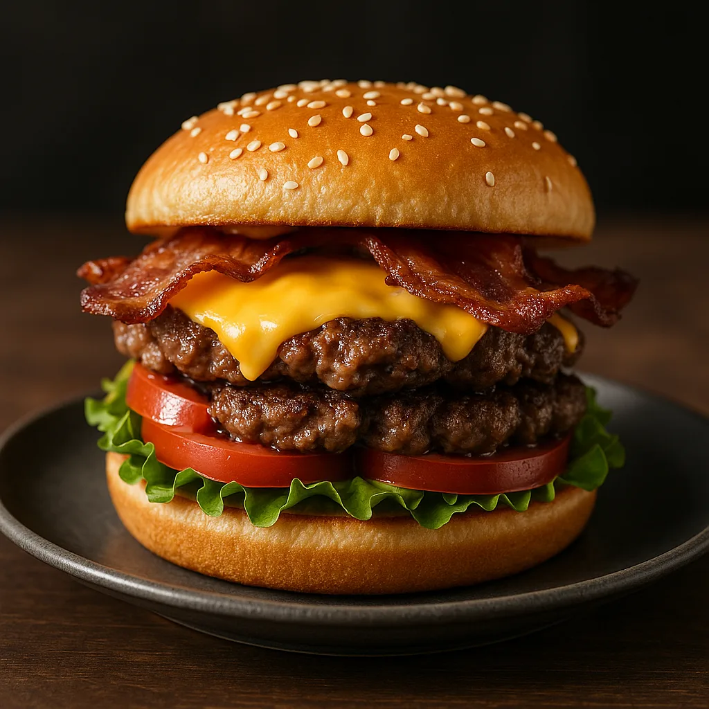 Five Guys Bacon Cheeseburger